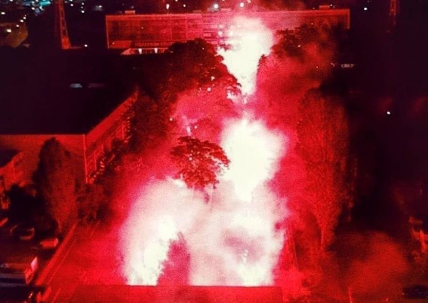 Феновете на Левски „запалиха“ „Герена“ с мощна заря и пирошоу за ЧРД (ВИДЕО) | KotaSport
