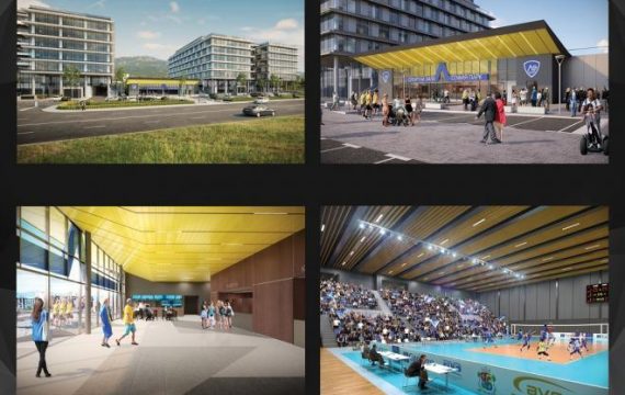 Нова спортна зала за волейбол с 2000 места в Garitage Park