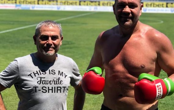 Първо в KOTASPORT: Кубрат Пулев с тренировка на стадиона в Созопол!